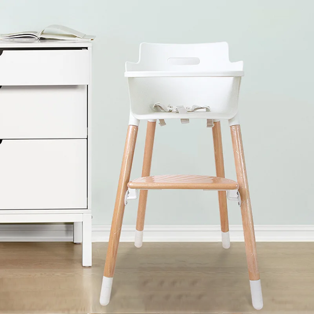High Chair With Wooden Footrest 