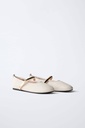 Zara White Ballet Shoes 