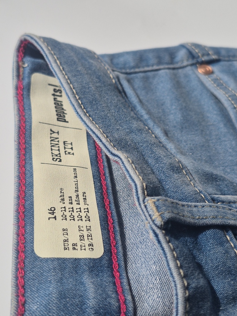 Girls Denim Trousers Peppert