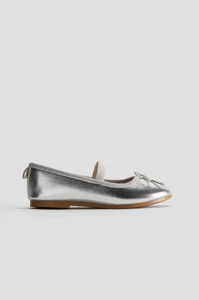 H&M Girl's Silver Ballet Shoe