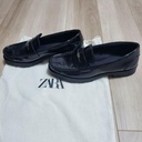 Zara Black Chunky Loafer Shoe