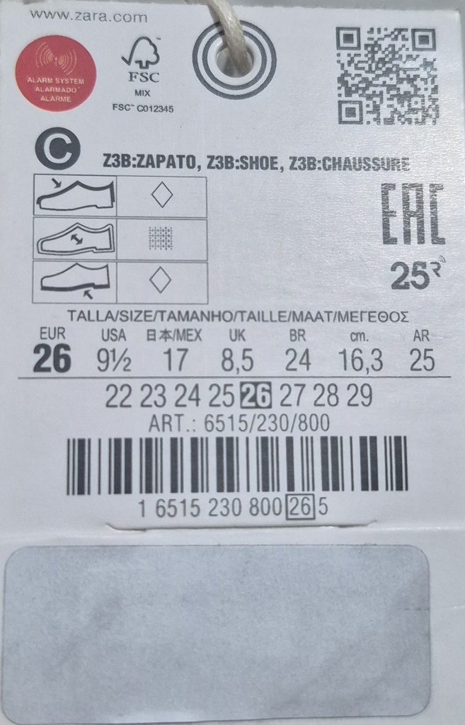 Zara Black Derby