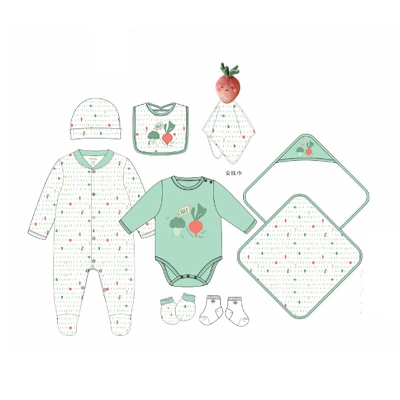 Sunnozy 8pcs Set Sleepsuit Boys