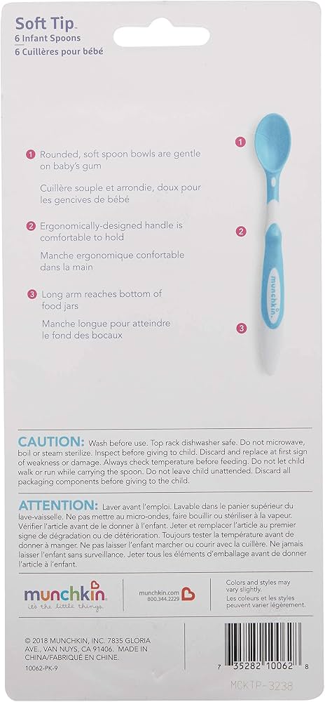 Munchkin Soft Tip 6 Infant Spoons 