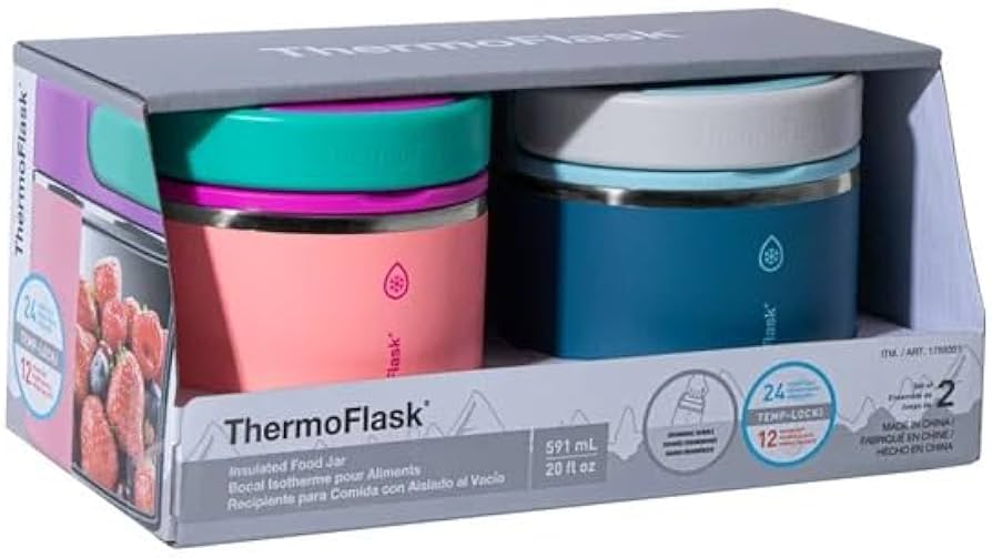 ThermoFlask- Insulate Food Jar 2Pcs
