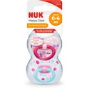 Nuk 2pcs Set Pacifier 0-6m