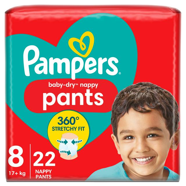 Pampers  Baby Dry Nappy Pant  Size 7&8