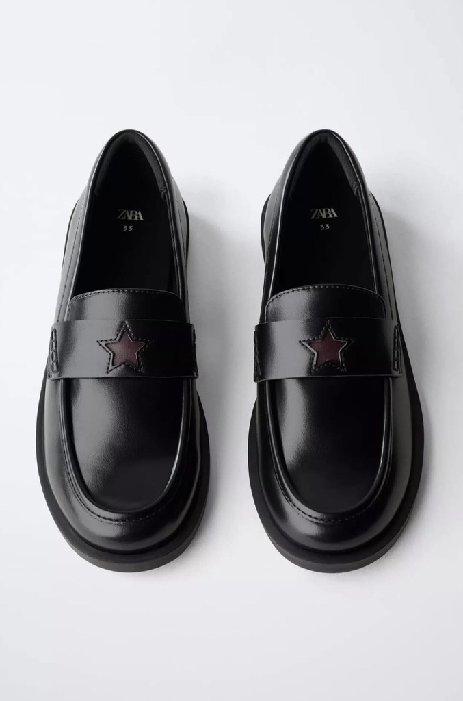 Zara Black Star Loafer