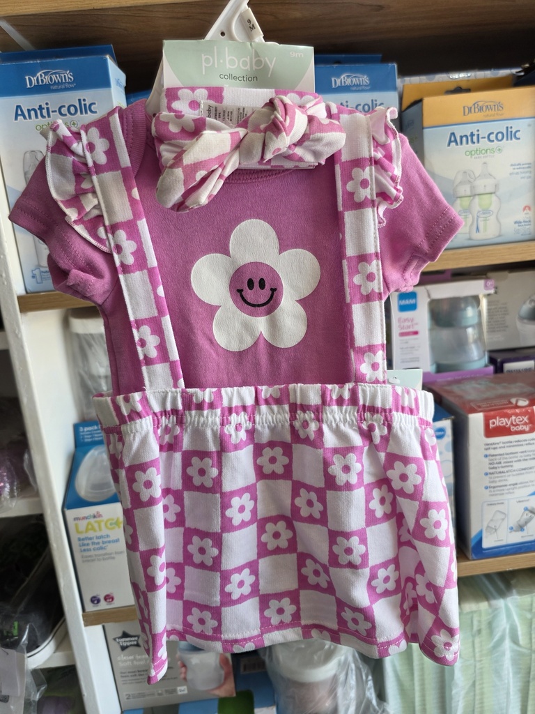 PL Baby Girls 3pcs Set + Head Band