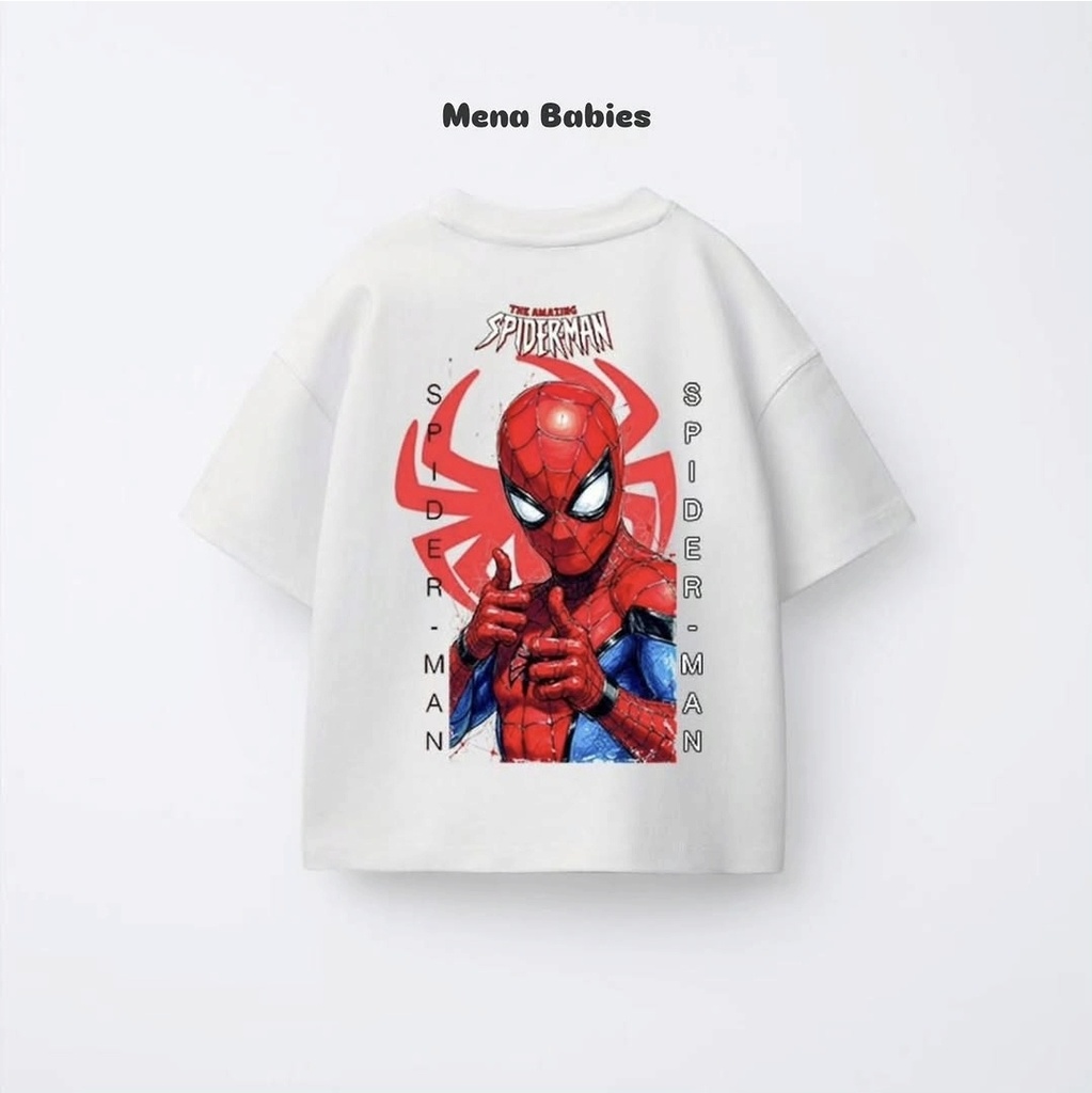 West White Spiderman T-shirts 