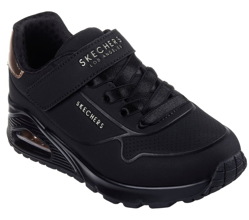 Skechers Kid's Girl's   Uno Gen 1 (Black & Gold)