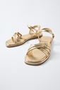 Zara Gold-Colored Sandals 