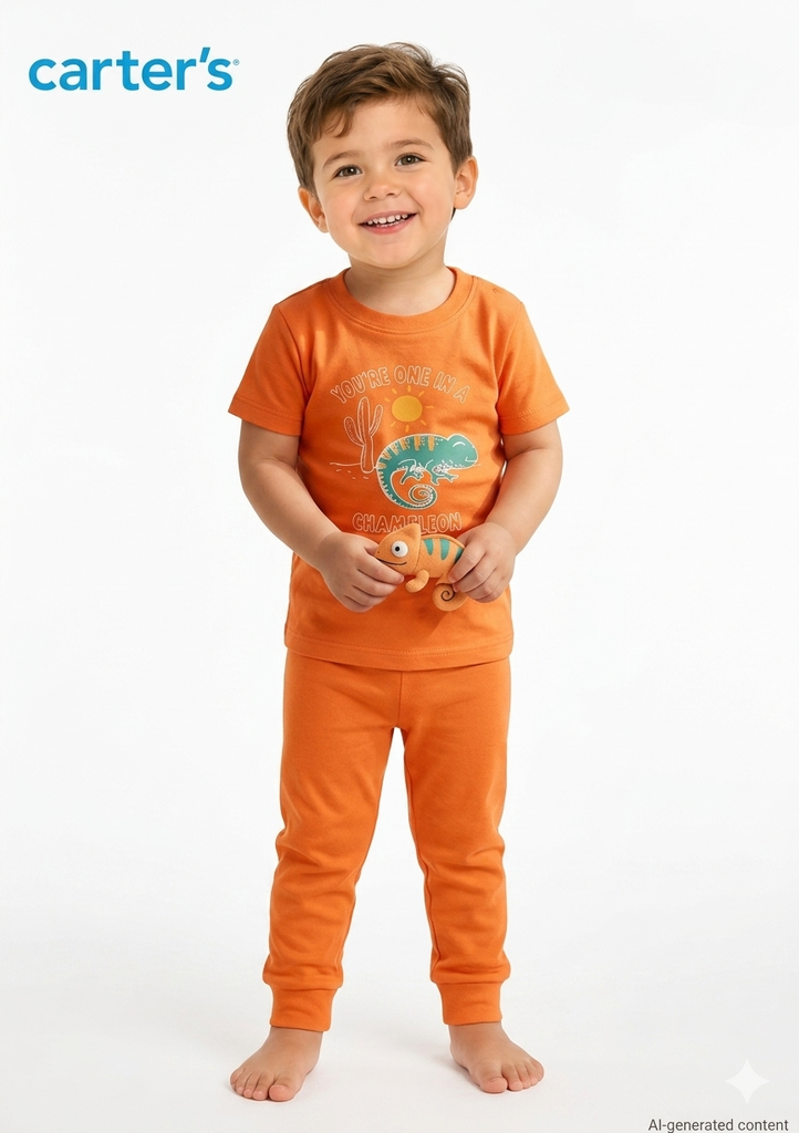 Carter's 2pcs Set Boys (You're One In A Chameleon)