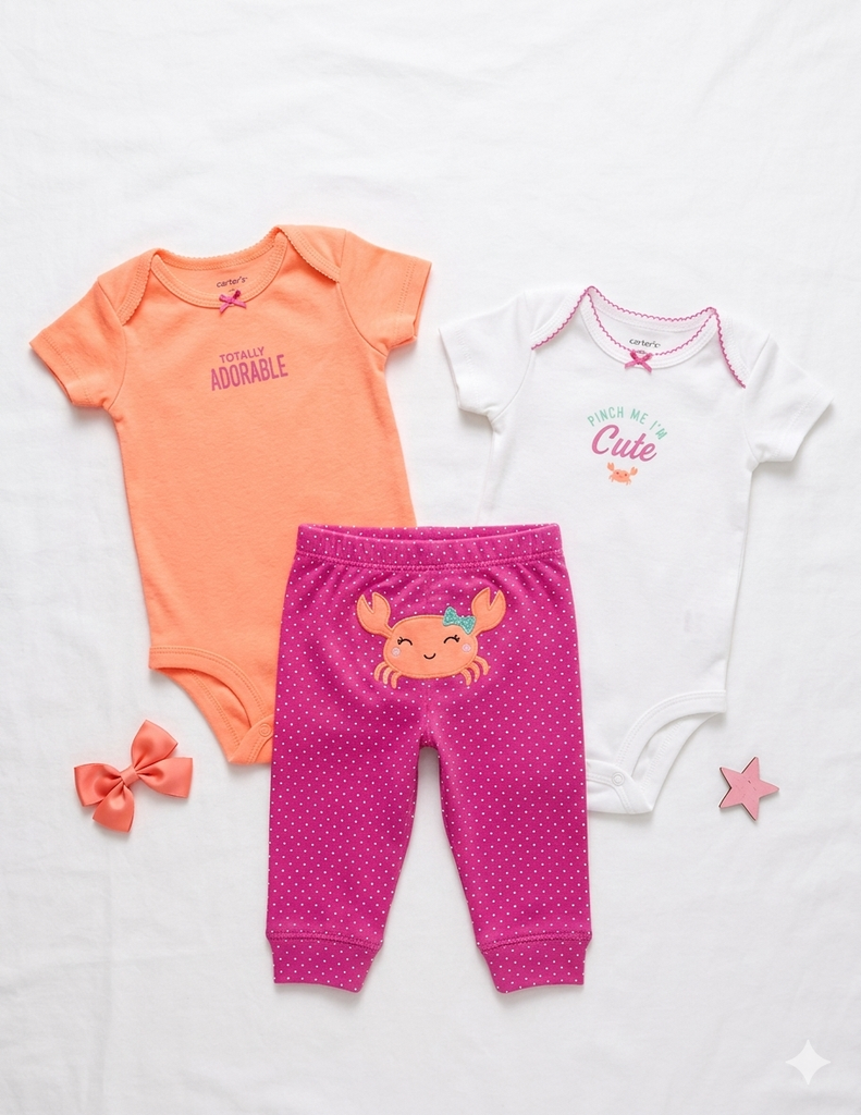 Carter's 3pcs Set Girls 