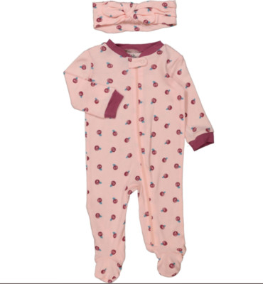 Sunnozy Organic Sleep Suit with Hat/Headband