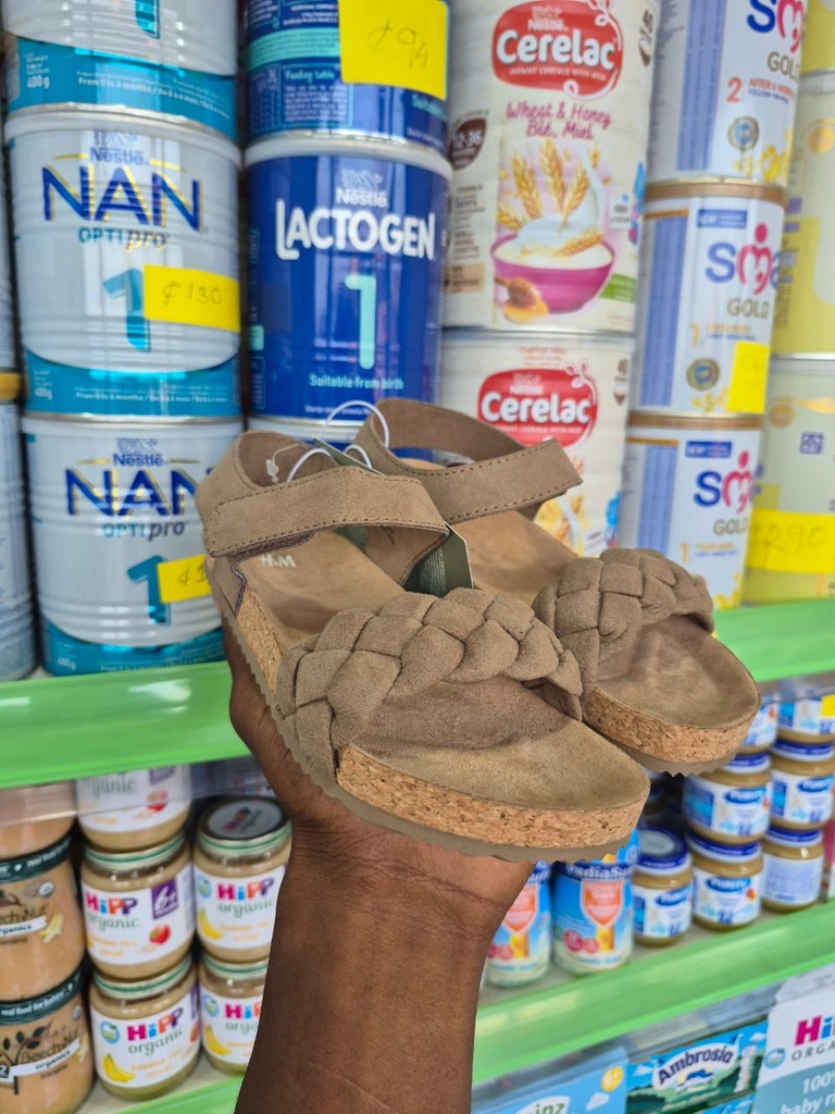 H&M brown Braided sandal