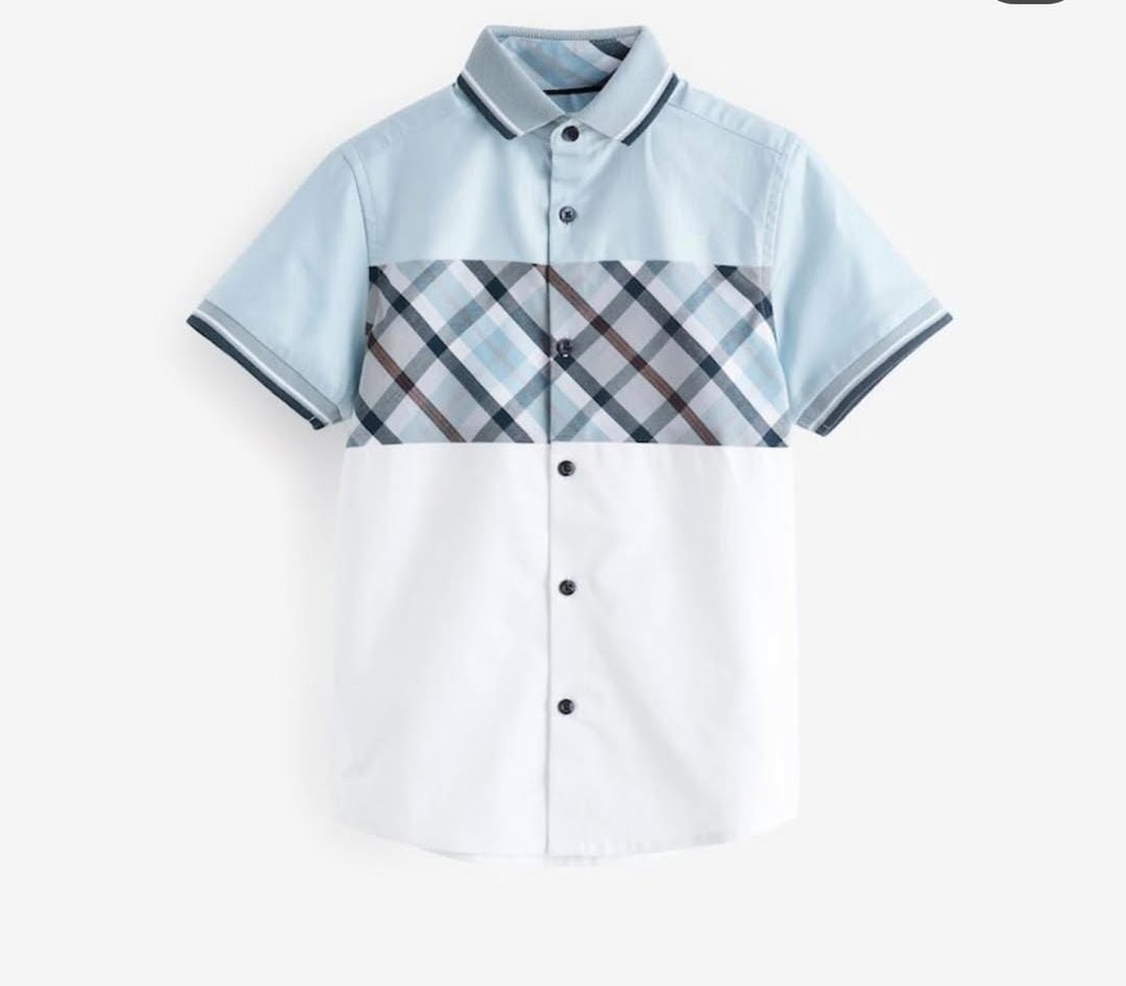 Next Blue Check Shirt