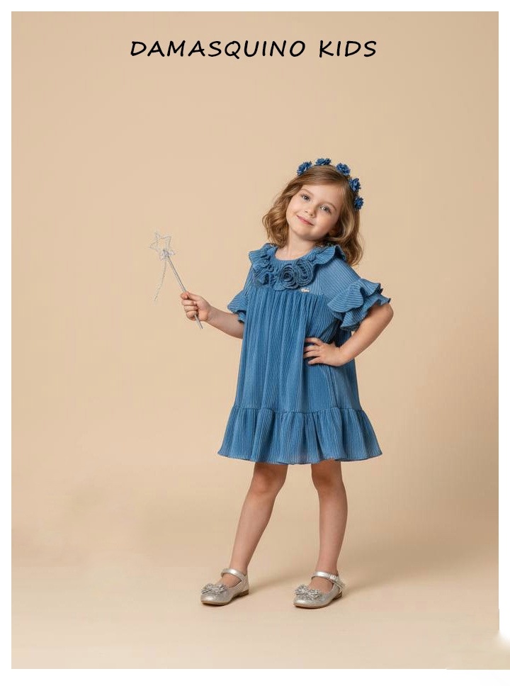 Blue Dress Damasquino 7003