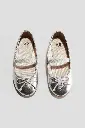 H&M Girl's Silver Ballet Shoe