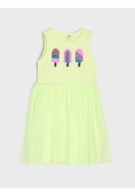Sinsay Dress For Girls- Tutu With Popsicles Designs