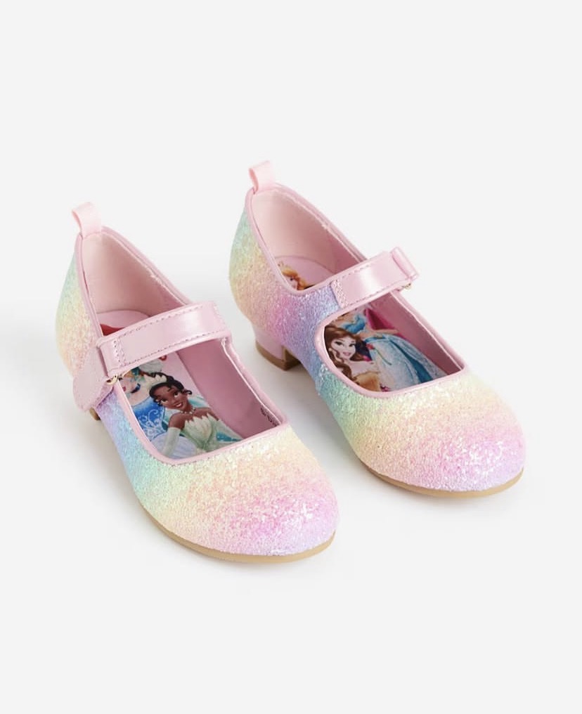 Glittery Girls Disney Princess Shoes