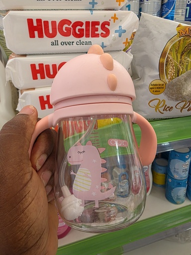 [MB-3347] Love Baby Health Dino Straw Cup 240