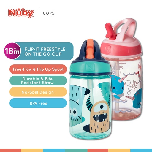 Nuby Flip-It Hard Straw Cup