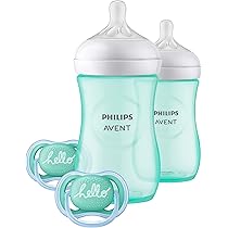 [MB-1527] Philips Avent Natural Botttle 2Pcs Set With 2Pcs Pacifier