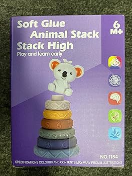 [MB-1684] Soft Glue Animal Stackable toy