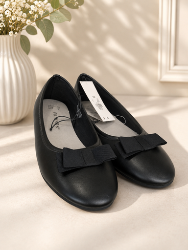 [MB-1546] Primark Girls Black Ballet Shoes With Bow