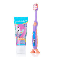 kiddydent brush and toothpaste set