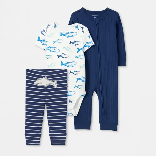 Carter’s Sleepsuit 3pcs for Boys- Shark 