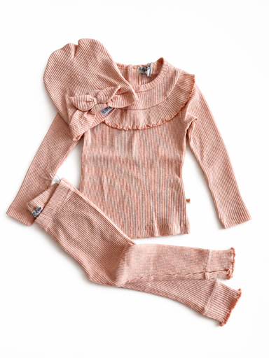 Dirkje Pink Dress Set With Hat 