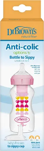 [MB-0770] Dr Browns Anti-colic Bottle To Sippy Starter Kit