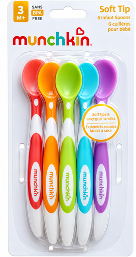 [MB-1975] Munchkin Soft Tip 6 Infant Spoons 