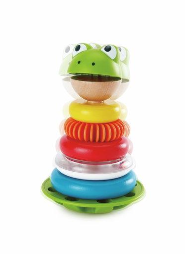 [MB-0910] Hape MR. frog stacking rings