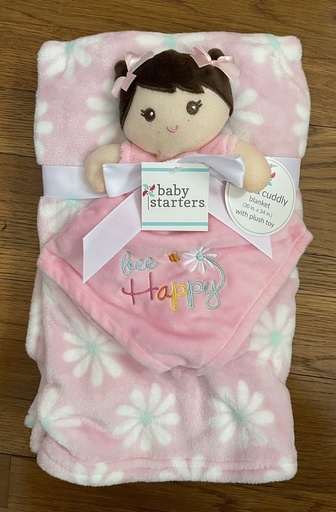 [MB-2381] Baby Starters Soft & Cuddly Blanket With Toy 