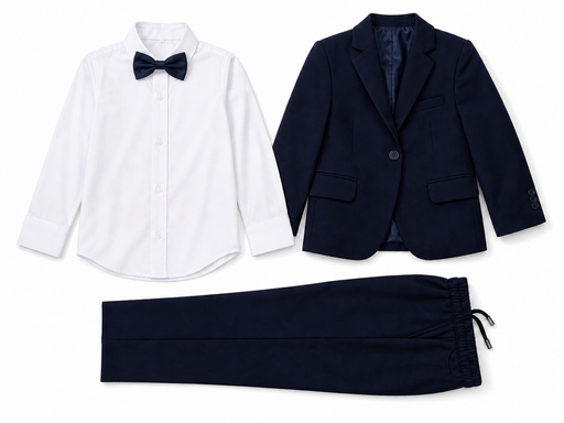 Terry & Messy Navy Blue Formal Suit (5408)