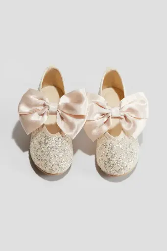 [MB-0897] H&M Glitter Ballet Shoe With Bow Tie 