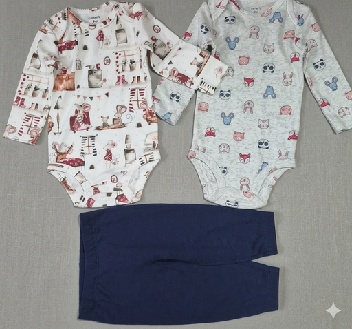 [MB-0400] Carter's 3pcs Set Girls (9m)