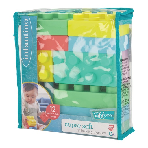 [MB-0962] Infantino Super Soft 1st Building Blocks
