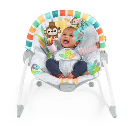 [MB-0249] Bright Starts Safari Blast Infant To Toddler Rocker 