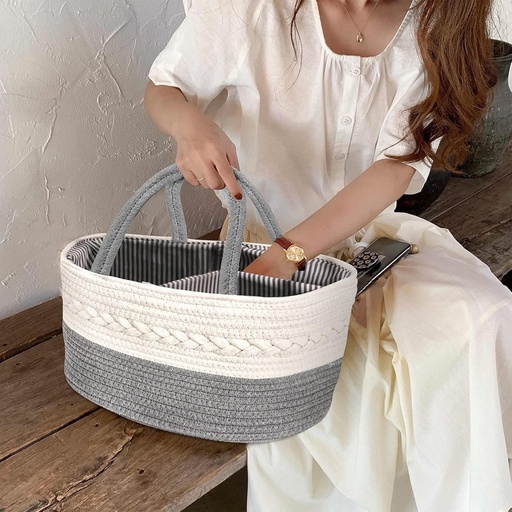 Multifunctional Cotton Diaper Caddy 