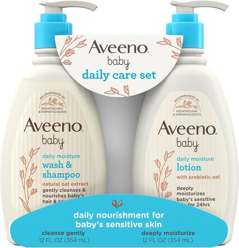 [MB-0080] Aveeno Baby Daily Care Set 12FL Oz (354ml)