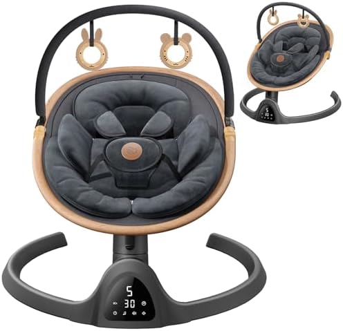 [MB-0164] Baby Swing with Wood Details