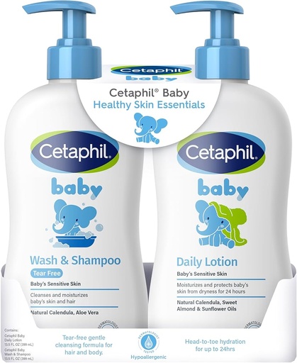 [MB-0553] Cetaphil Lotion/Wash & Shampoo 13.5 FL Oz (399ml)