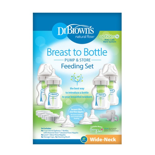 Dr Brown Breast to Bottle Feeding Set