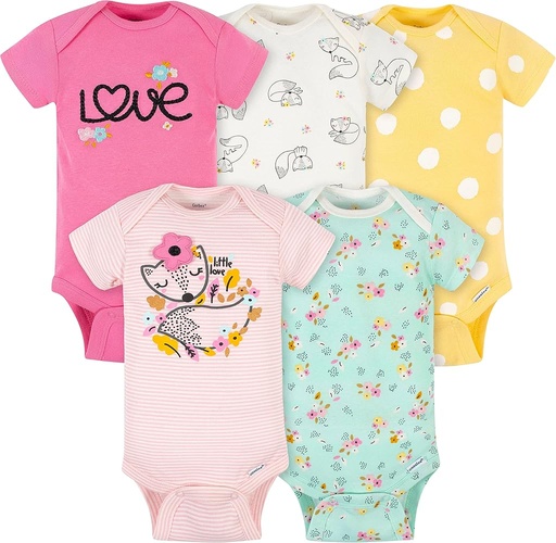 Gerber Girls 5Pcs Bodysuit